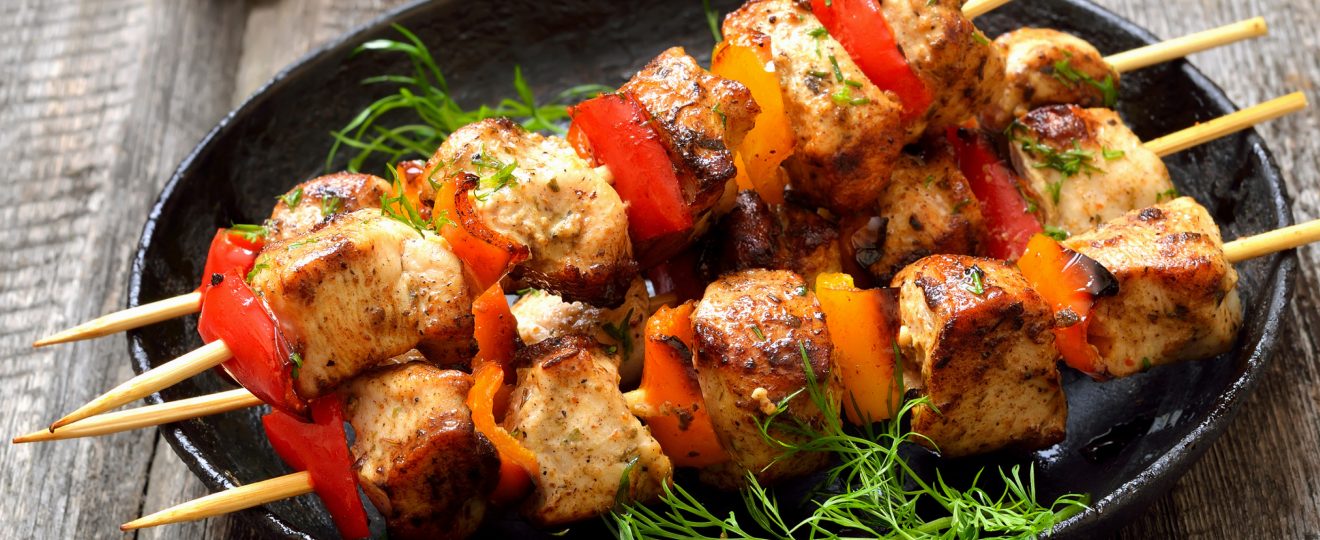 brochette de poulet miel