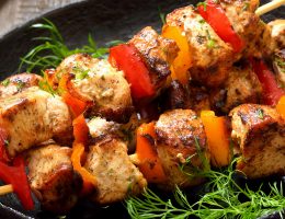 brochette de poulet miel