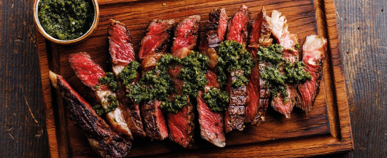 Côte de boeuf sauce chimichurri