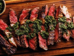 Côte de boeuf sauce chimichurri