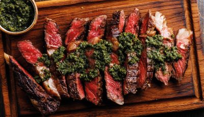 Côte de boeuf sauce chimichurri