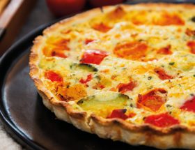 Tarte aux tomates et courgettes